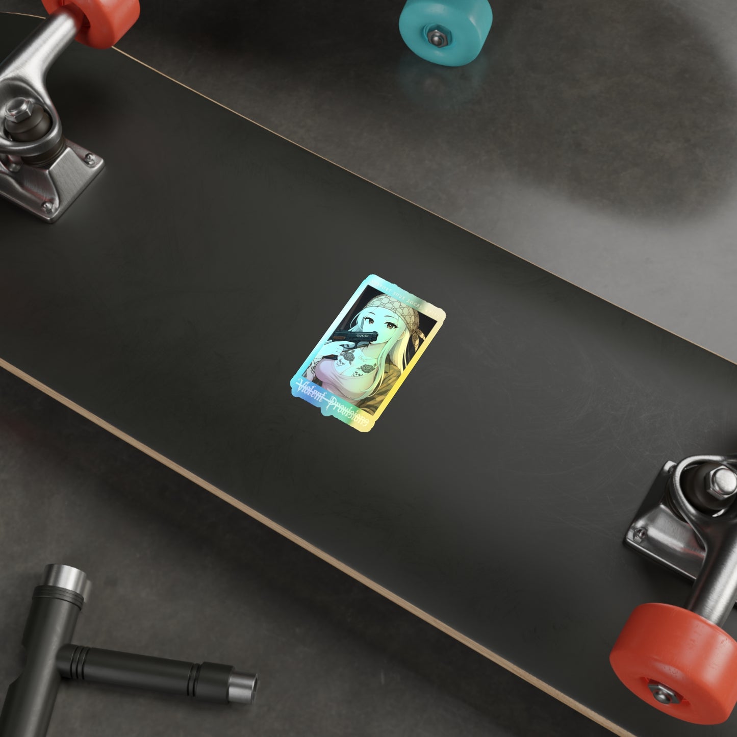 Support Waifus Holographic Die-cut Stickers