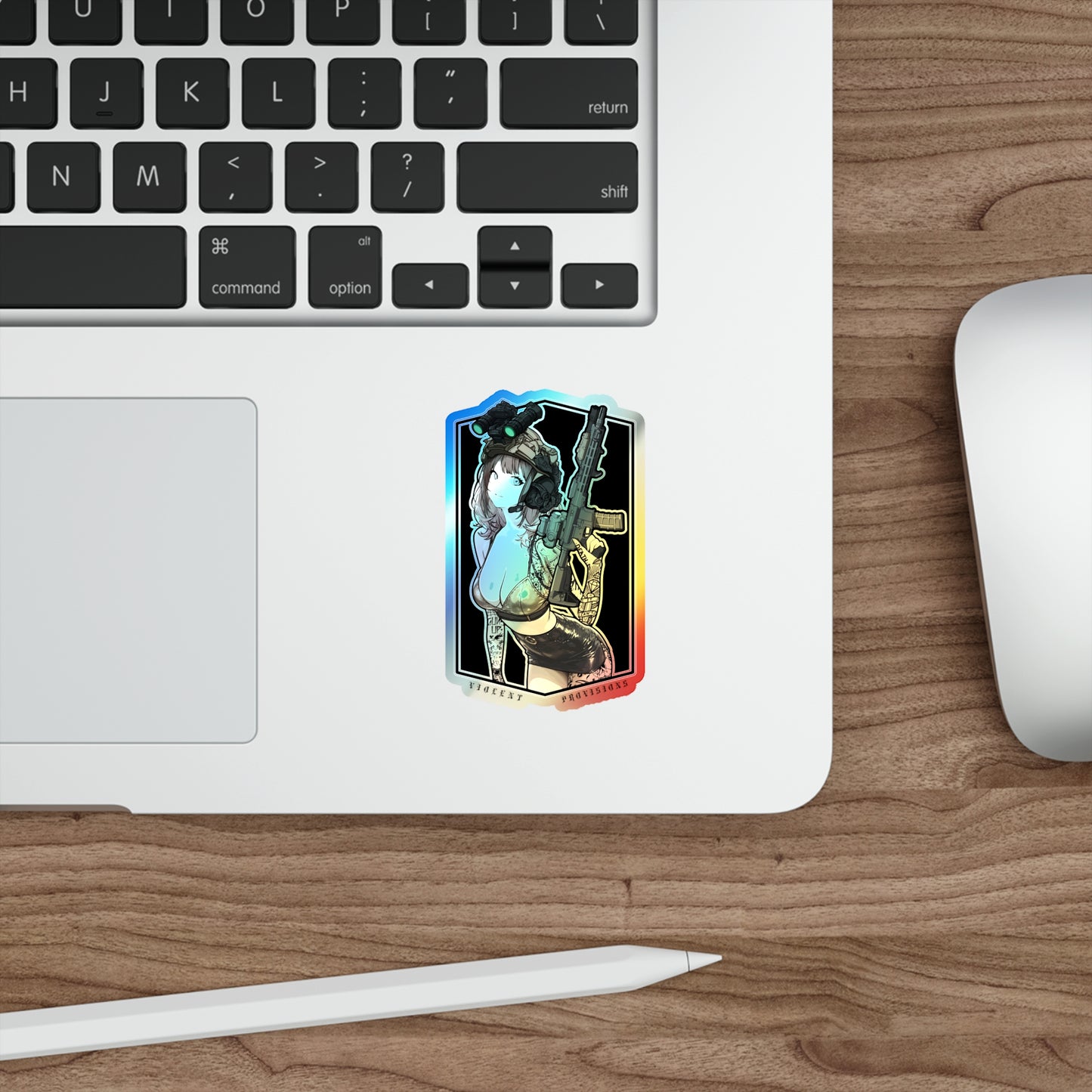 Waifu Holographic Die-cut Sticker