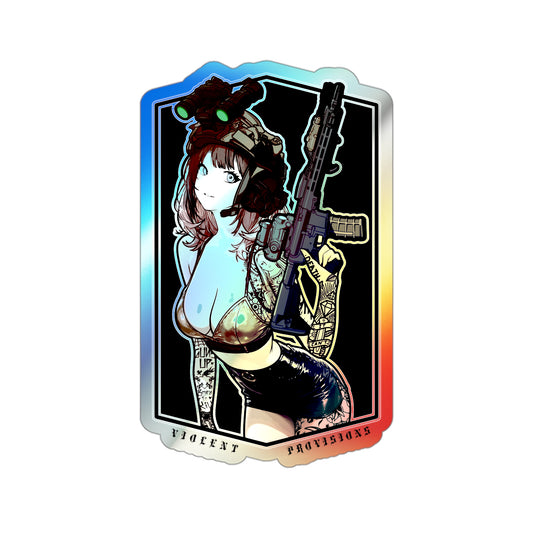 Waifu Holographic Die-cut Sticker
