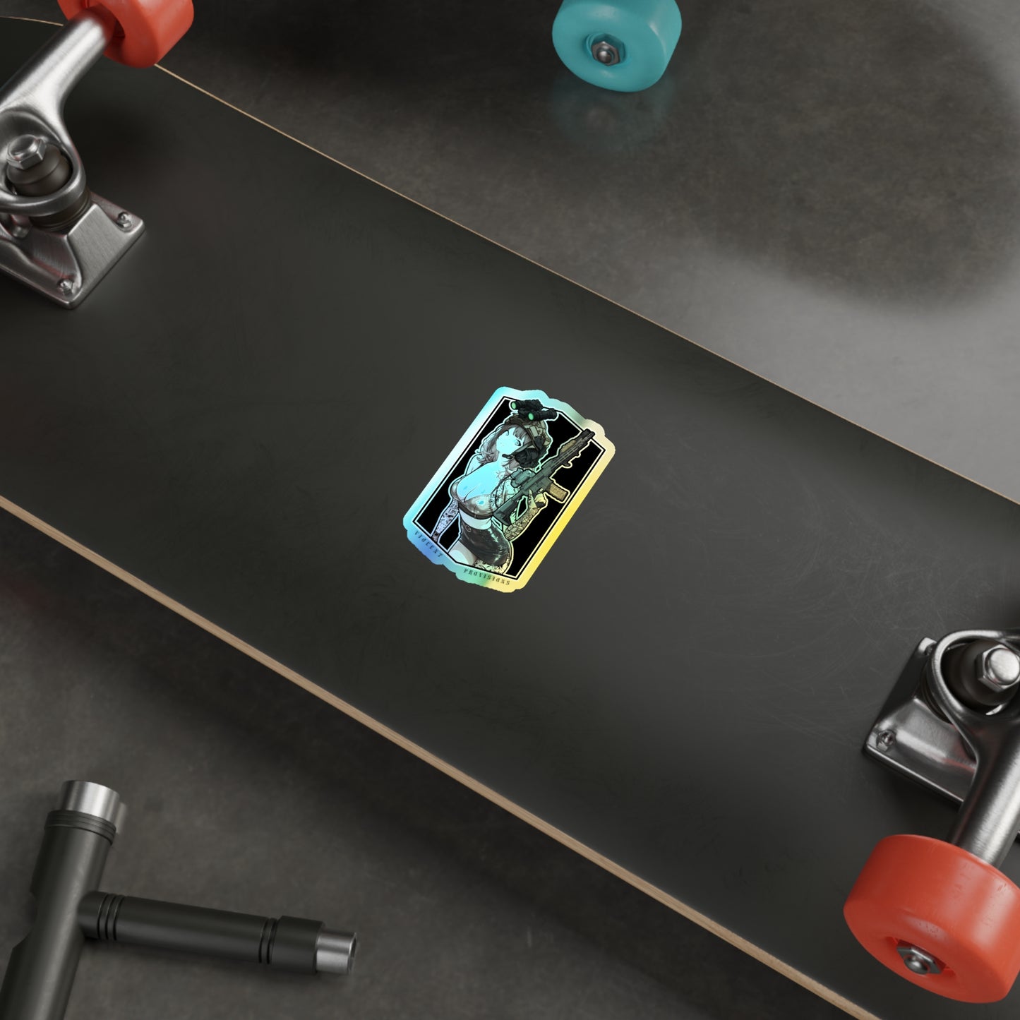 Waifu Holographic Die-cut Sticker